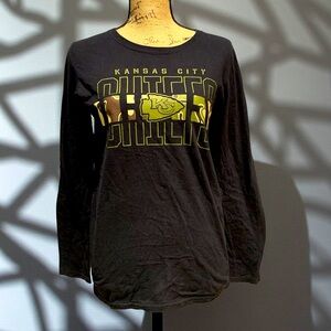 NFL Kansas City Chiefs Black Long Sleeve Shirt S